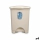 Кошче с педал Бежов Пластмаса 30 L (4 броя)