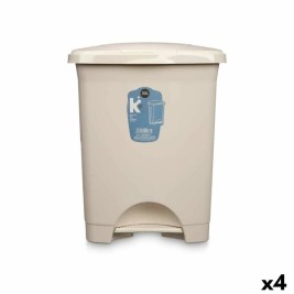 Кошче с педал Бежов Пластмаса 30 L (4 броя)