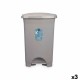 Кошче с педал Сив Пластмаса 50 L (3 броя)