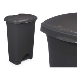 Кошче с педал Антрацит Пластмаса 50 L (3 броя)
