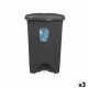 Кошче с педал Антрацит Пластмаса 50 L (3 броя)
