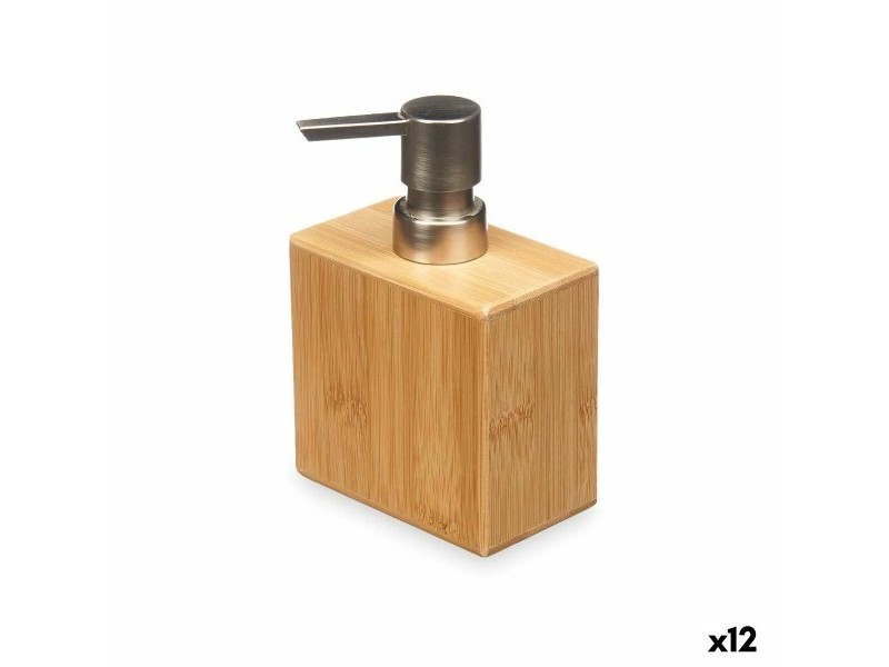 Дозатор за Сапун Berilo Сребрист Бамбук Пластмаса 9,7 x 15 x 5,8 cm (12 броя)