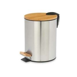 Кошче с педал Berilo Кафяв Сребрист Бамбук Неръждаема стомана 5 L (4 броя)