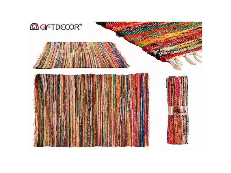 Килим Gift Decor Многоцветен 120 x 2 x 180 cm 20 x 62 x 20 cm 17 x 62 x 17 cm (4 броя)