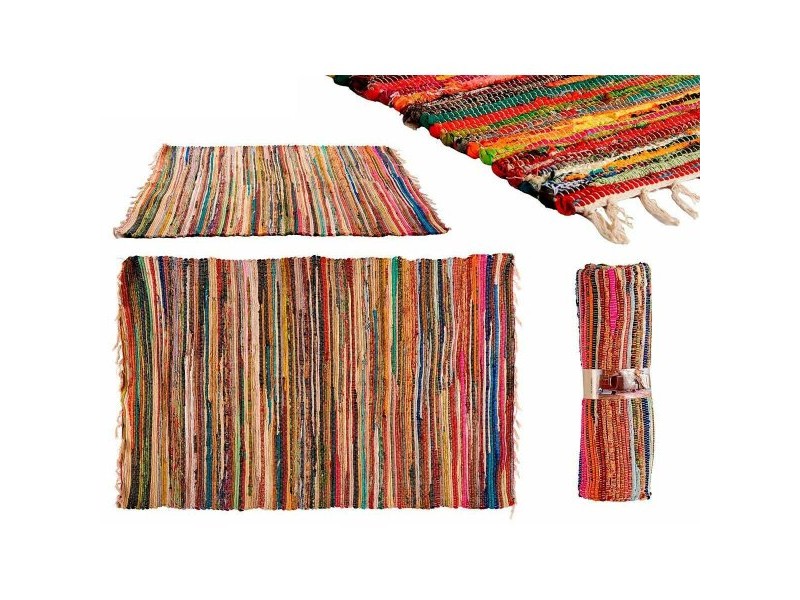Килим Gift Decor Многоцветен 120 x 2 x 180 cm 20 x 62 x 20 cm 17 x 62 x 17 cm (4 броя)