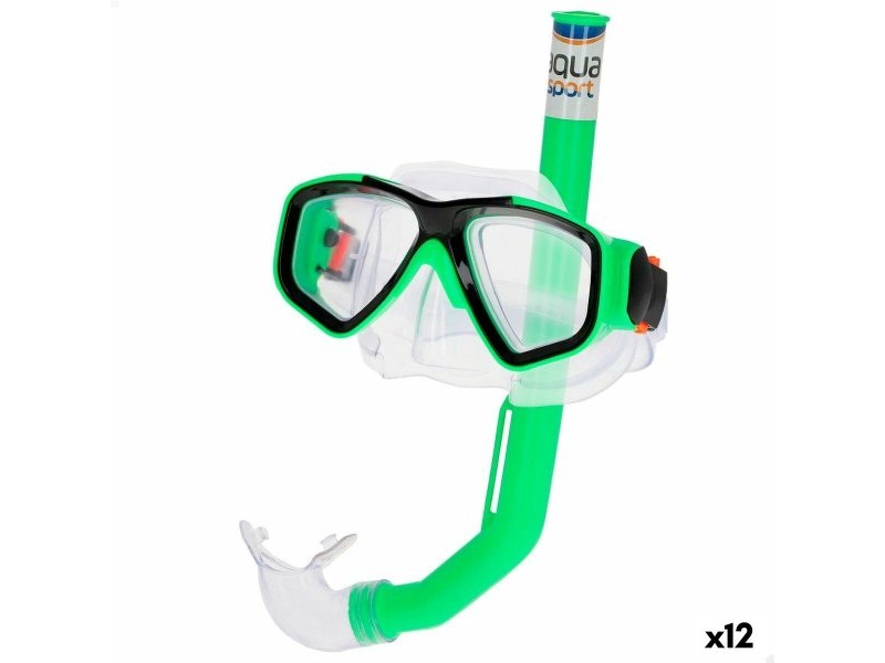 Очила за Гмуркане с Детски Шнорхел Colorbaby Aqua Sport Детски (12 броя)