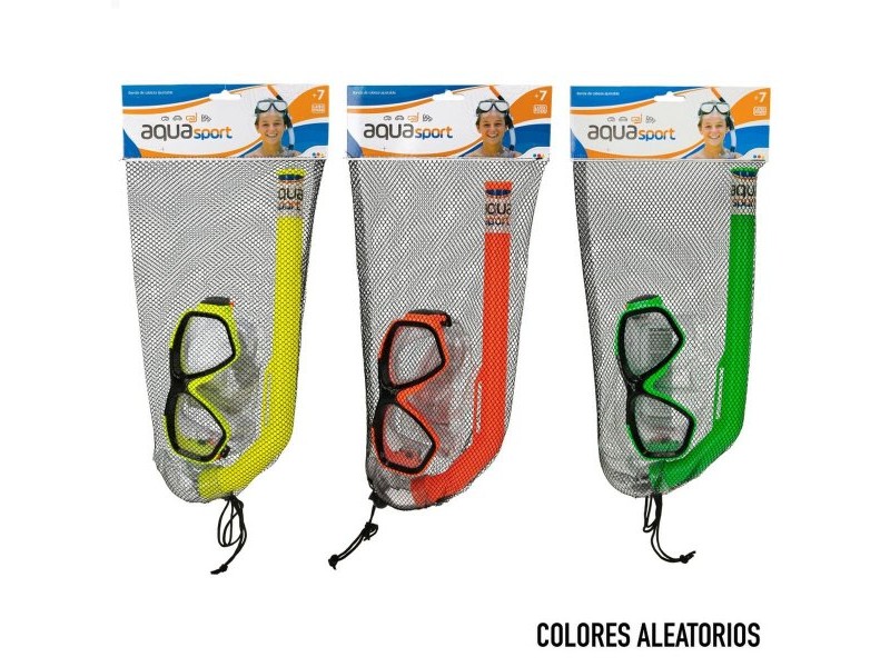 Очила за Гмуркане с Детски Шнорхел Colorbaby Aqua Sport Детски (12 броя)