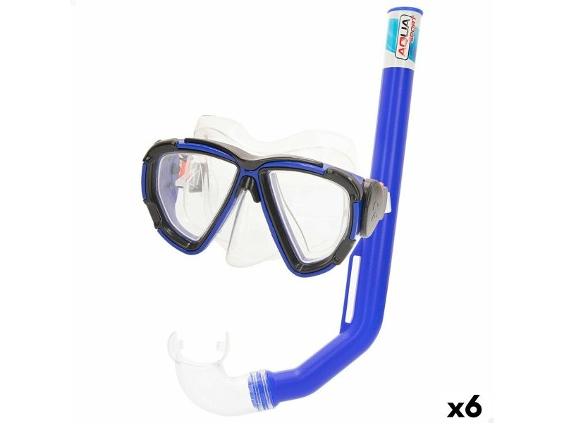 Очила за Гмуркане с Детски Шнорхел Colorbaby Aqua Sport възрастни (6 броя)