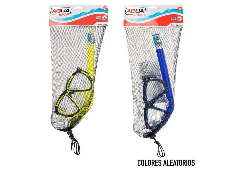 Очила за Гмуркане с Детски Шнорхел Colorbaby Aqua Sport възрастни (6 броя)