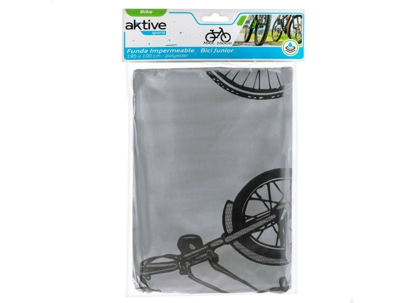 Защитно покривало за велосипеди Aktive 195 x 100 x 5 cm Непромокаем Сив