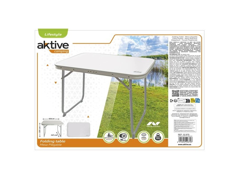 Сгъваема масичка Aktive 60 x 50 x 40 cm (4 броя)