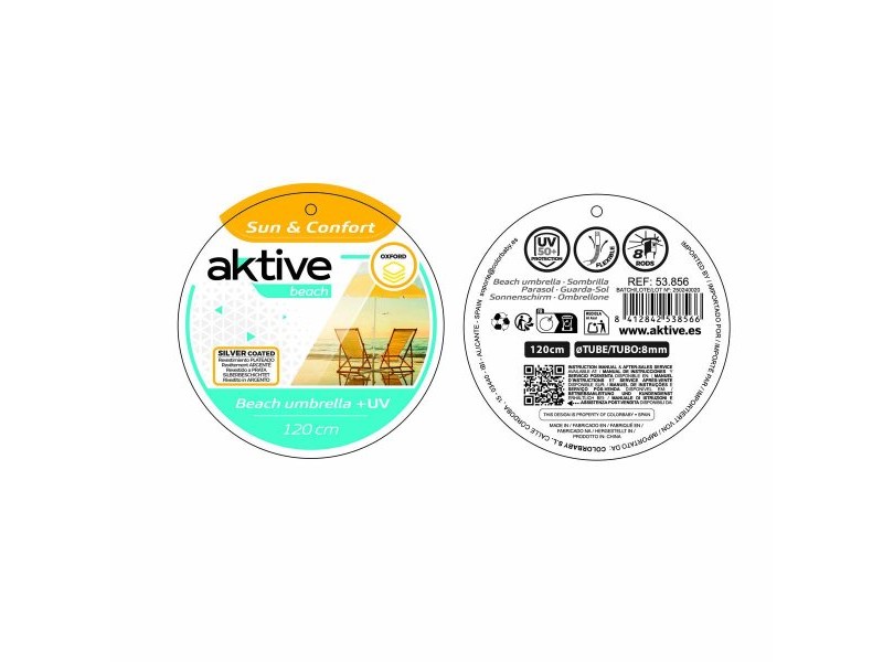 Чадър Aktive 120 x 87 x 120 cm (6 броя)