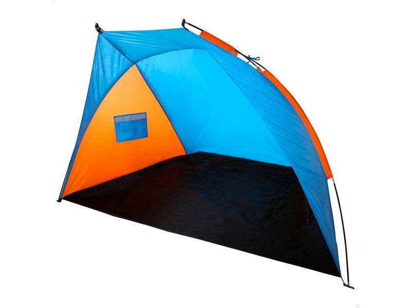 Beach Windscreen Aktive 200 x 120 x 125 cm Син Оранжев (4 броя)