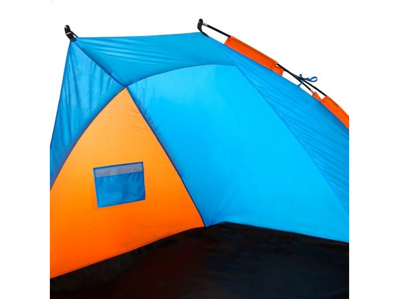 Beach Windscreen Aktive 200 x 120 x 125 cm Син Оранжев (4 броя)