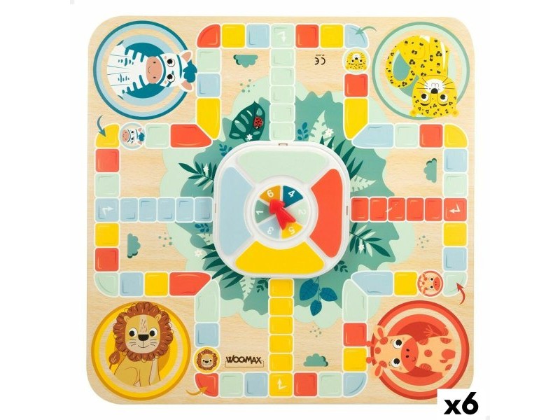 Настолна игра Woomax Zookabee 30 x 3 x 30 cm Детски Животни (6 броя)