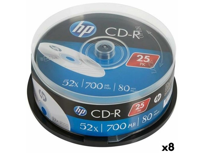 CD-R HP 700 MB 52x (8 броя)