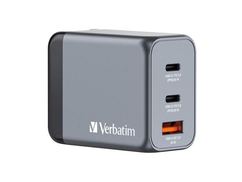 Зарядно за стена Verbatim GNC-65 Черен 65 W Универсален (10 броя)