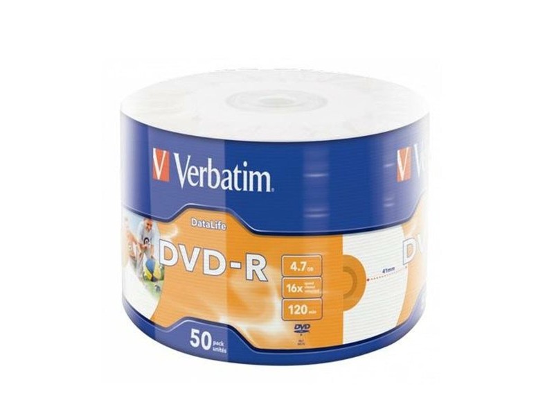 DVD-R Verbatim 4,7 GB 16x (12 броя)
