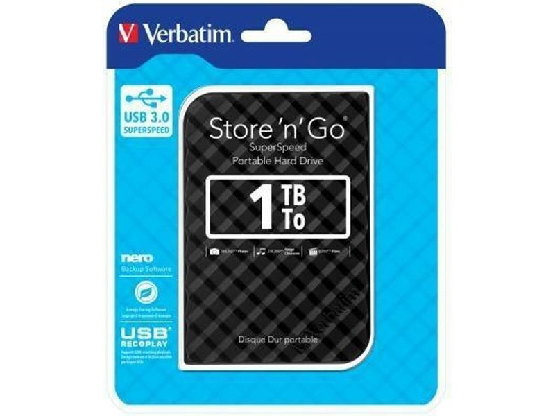 Външен харддиск Verbatim Store n Go 1 TB