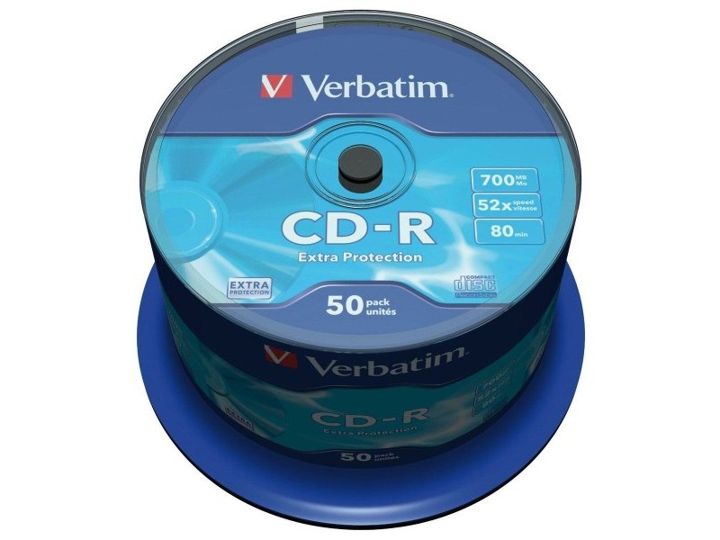 CD-R Verbatim Extra Protection 700 MB 52x 50 Части (4 броя)