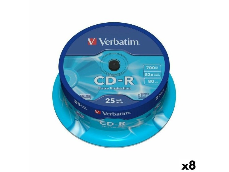 CD-R Verbatim Extra Protection 700 MB 52x 25 Части (8 броя)