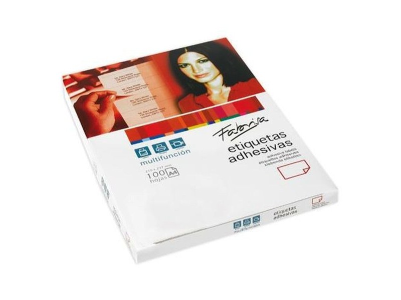 Етикети за принтер Fabrisa Бял 100 Листи 70 x 37 mm (5 броя)
