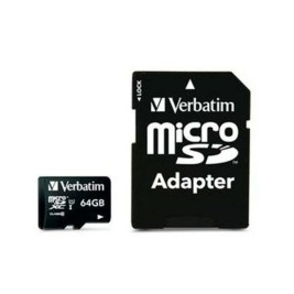 Mикро SD карта памет с адаптер Verbatim 64 GB (10 броя)