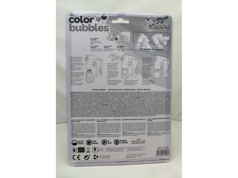 Пистолет за Сапунени Балончета Colorbaby 14 x 16,5 x 5,5 cm 6 броя