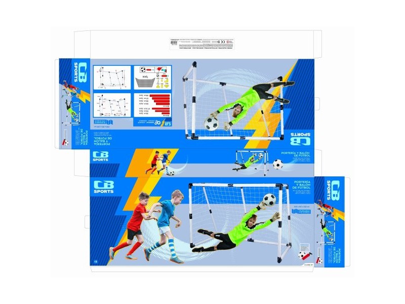 Футболна Врата Colorbaby 190 x 132 x 90 cm (2 броя)