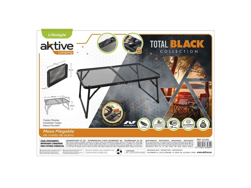 Сгъваема масичка Aktive 60 x 25 x 40 cm (4 броя)
