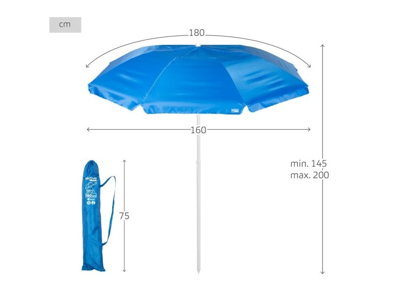 Päikesevari Aktive 180 x 200 x 180 cm (4 броя)