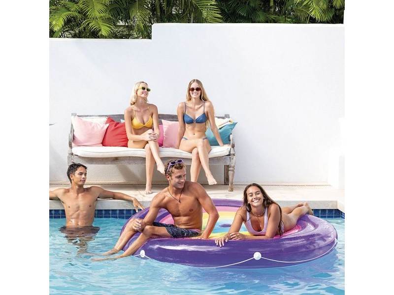 Надуваем матрак Intex 206 x 24 x 206 cm (3 броя)