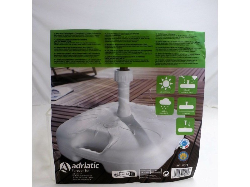 Base pour parapluie Aktive Бял Ø 32 mm Ø 20 mm 45 x 29 x 45 cm (5 броя)