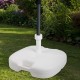 Base pour parapluie Aktive Бял Ø 32 mm Ø 20 mm 45 x 29 x 45 cm (5 броя)