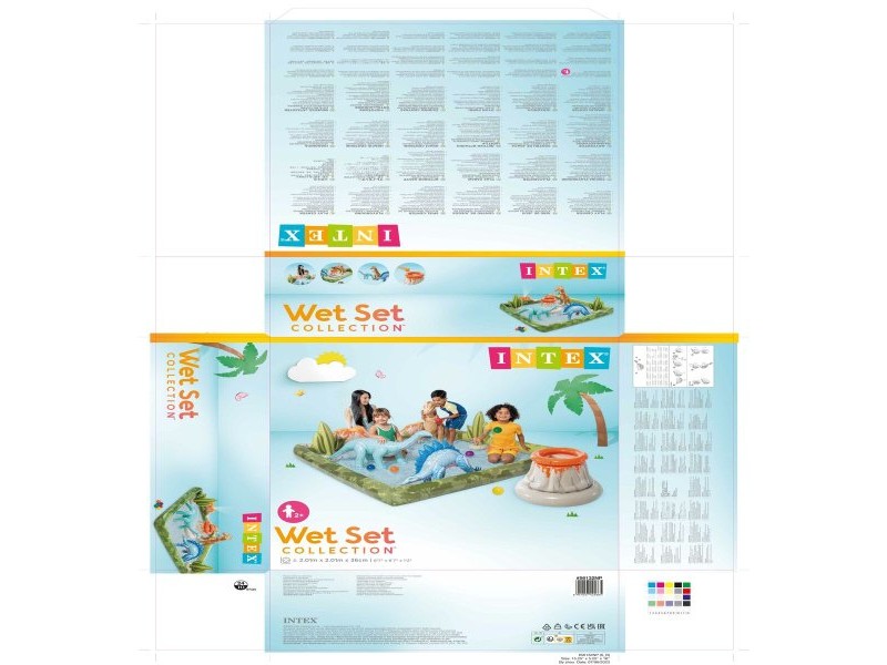 Спринклер Играчка Водна Пръскачка Intex PVC 201 x 36 x 201 cm