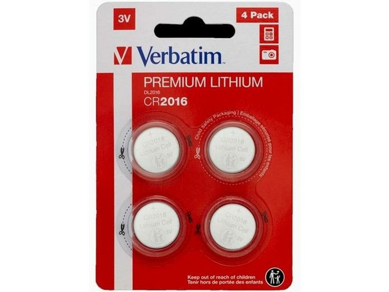 Литиеви кръгли батерии Verbatim 3 V CR2016 4 Части (20 броя) Литиеви кръгли батерии Verbatim 3 V CR2016 4 Части (20 броя)