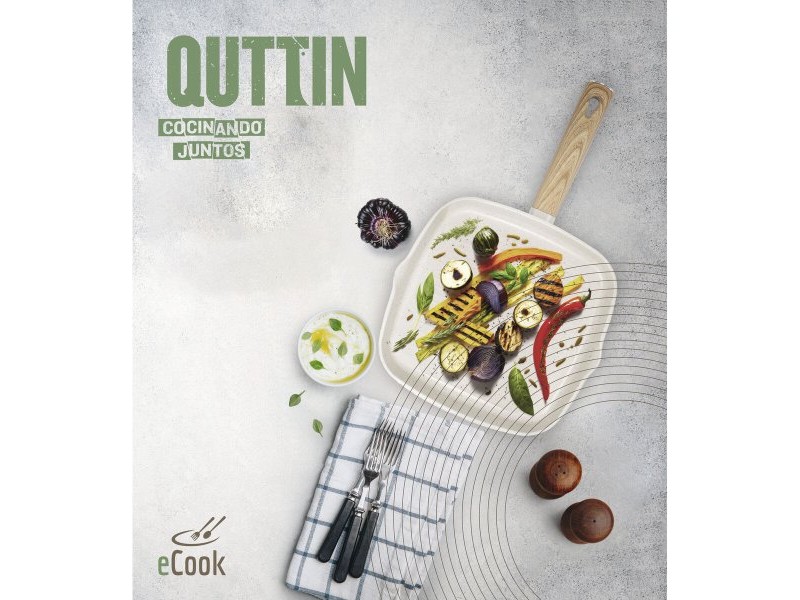Оребрен Тиган Quttin ECOOK Бял