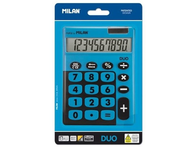Калкулатор Milan TOUCH DUO Син 14,5 x 10,6 x 2,1 cm (10 броя)