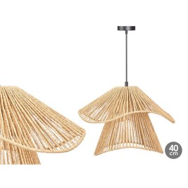 Полилей Gift Decor Черен Естествен Метал хартия 40 W 41 x 30 x 41 cm (4 броя)