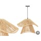 Полилей Gift Decor Черен Естествен Метал хартия 40 W 41 x 30 x 41 cm (4 броя)