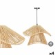 Полилей Gift Decor Черен Естествен Метал хартия 40 W 41 x 30 x 41 cm (4 броя)