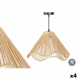 Полилей Gift Decor Черен Естествен Метал хартия Пластмаса 40 W 40 x 25 x 40 cm (4 броя)