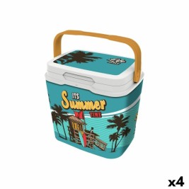 Преносима Хладилна Чанта Aquapro Summer Time Многоцветен 15 L (4 броя)