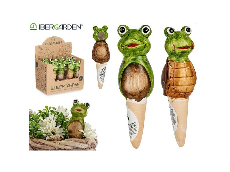 Декоративна Фигура за Градина Ibergarden Кафяв Зелен Керамика 4,5 x 16,5 x 4,5 cm (12 броя)