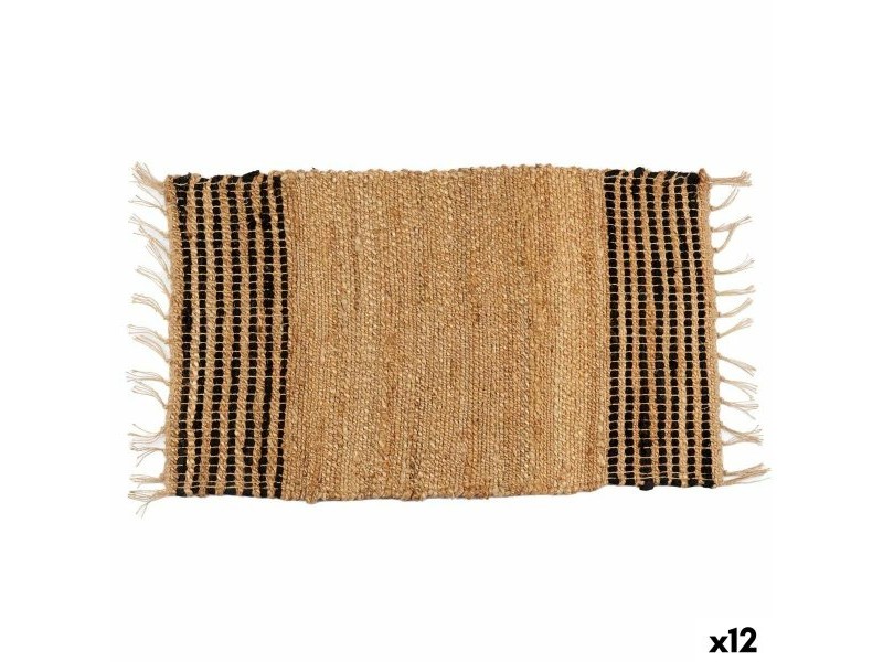 Килим Gift Decor Черен Естествен 60 x 90 cm (12 броя)