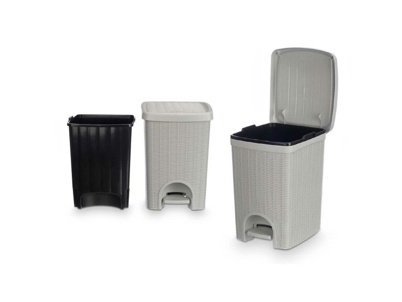 Кошче за боклук Stefanplast Светло сив Пластмаса 20 L (6 броя)