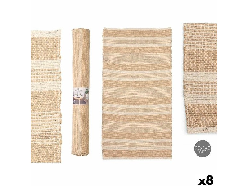 Килим Gift Decor Бял Кафяв 70 x 140 cm (8 броя)