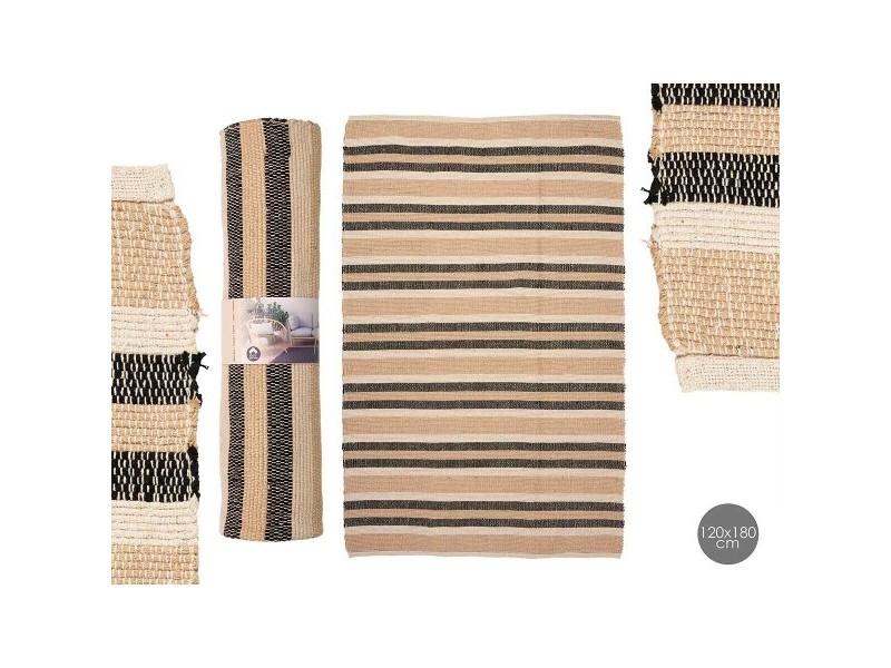 Килим Gift Decor Бял Кафяв Черен 120 x 180 cm 61 x 13 x 16 cm (4 броя)