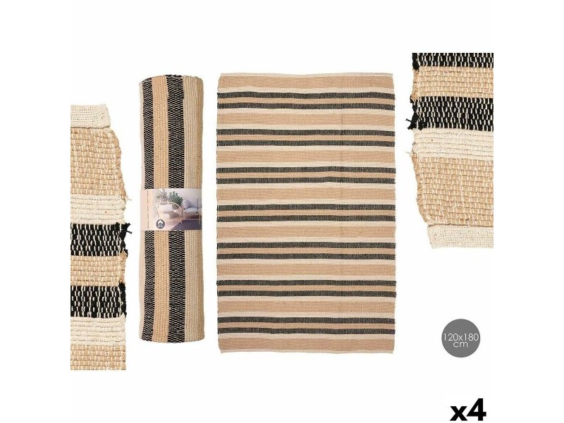 Килим Gift Decor Бял Кафяв Черен 120 x 180 cm 61 x 13 x 16 cm (4 броя)