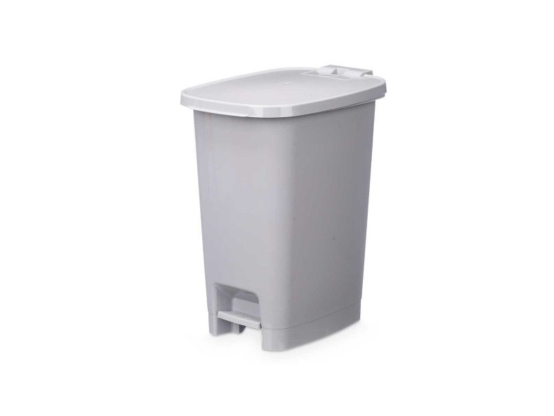 Кошче с педал Сив Пластмаса 25 L (6 броя)